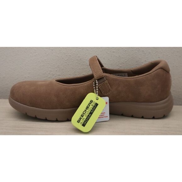 Skechers 138341 Womens Sz 9.5 Mocha Brown On The Go Flex Whisper Mary Jane Shoes - Picture 6 of 13